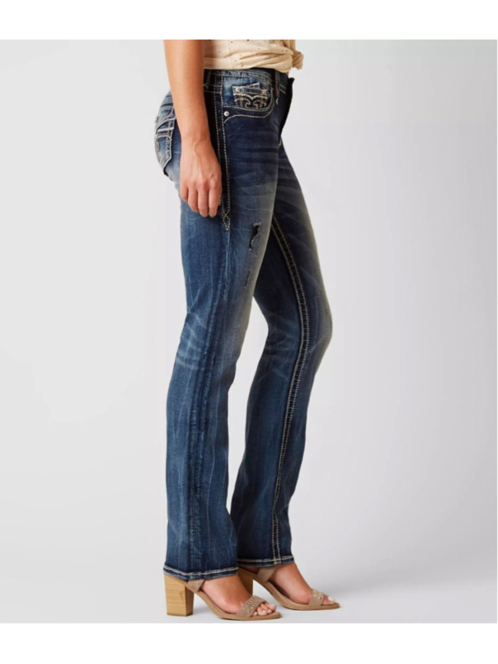 Rock Revival Magnor Easy Straight Jeans – Size 27